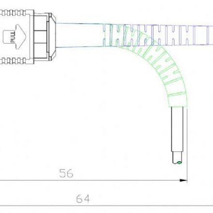 MPO Connector with Angled Boot(Flexible)